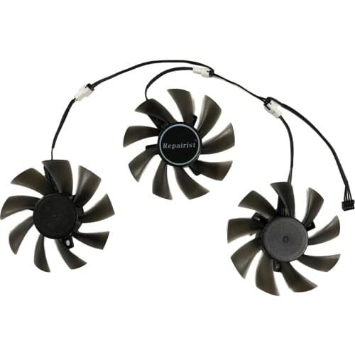 3pcs/set PLD09210B12HH GTX 980TI/1080TI GPU cooler Fans Video fan For MSI GTX1080TI 11G DUKE GTX980TI LIGHTNING 6G Card Cooling