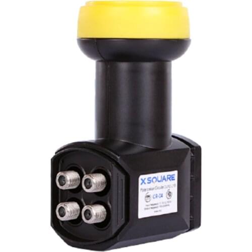 Digital Ready HD Ku band quad LNBF with L.O 10.75GHz Circular Polarity LNBF