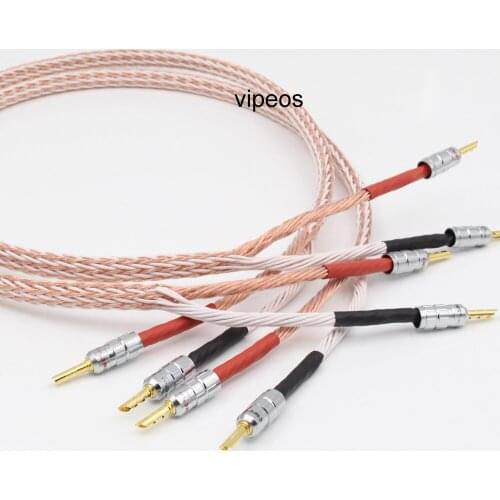 12TC Hifi Speaker Cable Single wire or Bi wire Hi-end OCC Speaker Wire a pair