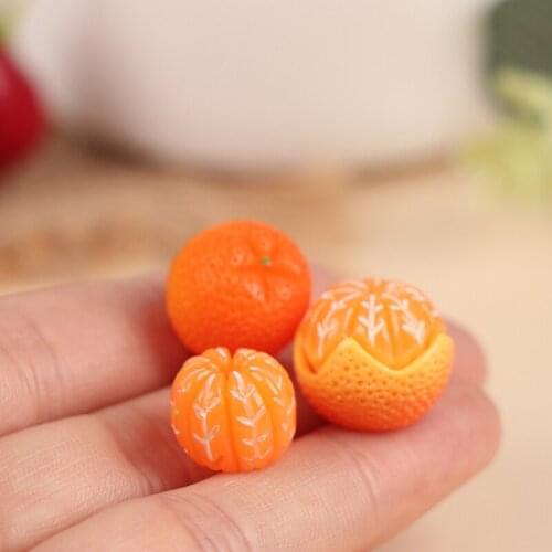 1:6 / 1:12 Dollhouse Miniature Orange Model Food Play DIY For Dollhouse Decoration New
