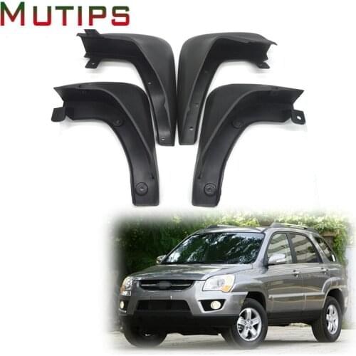 Mutips Car Front Rear Mudguards Accessories Exterior Cover auto For 2004 2005 2006 2007 2008 2009 2010 KIA Sportage W/O Cladding
