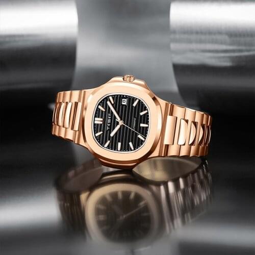 2021 New TESEN Men Automatic Mechanical watches Men Top Luxury Brand 316L Stainless Steel Waterproof 50M wristwatch AAA nautilus