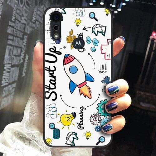 Soft Case Fashion Design Phone Case For MOTO E6S 2020 Back Cover Anti-dust Durable Cartoon