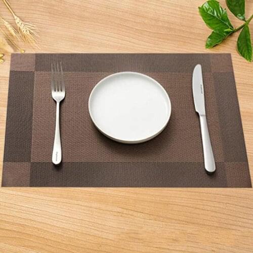 Dinning Table Decoration Placemats Set of 2/4/6 Pcs Washable Heat-Resistant Stain Resistant Non-Slip Placemat for Kitchen Table