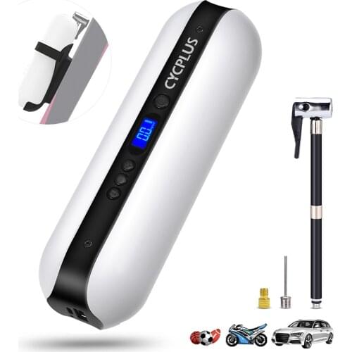 CYCPLUS A2 Air Compressor Wireless Bicycle Pump for Car Tire High Pressure 150psi Portable Smart Aifr Inflator for MTB Bike Ball
