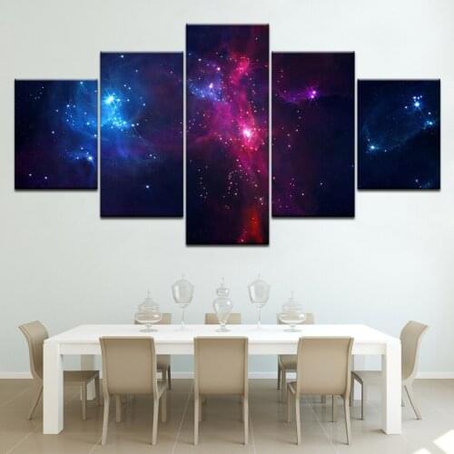 Earths Natural Light 5 Piece Canvas Wallpapers modern Modular Poster art painting for Living Room Home Decor