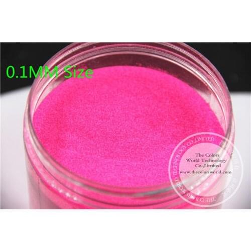 TCF502 Neon Shocking Pink Colors 0.1mm size solvent resistant glitter for nail Art nail Polish or other DIY decoration