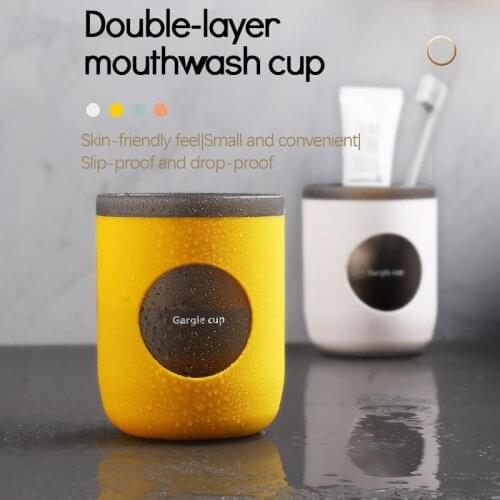 Nordic Style Toothbrush Cup Household Mouthwash Cup Plastic Tooth Couple Toothbrush Holder Cup Drinkware Tools
