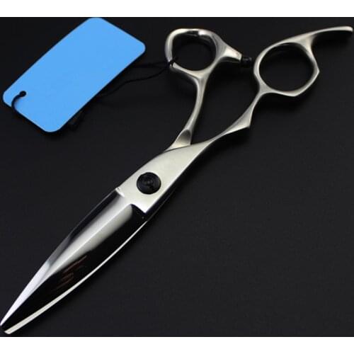 Left handed 6'' 440c Scissors for Hairdressers Barber Shop Supplies Titanium Professional Hairdressing Scissors for Cutting Hair