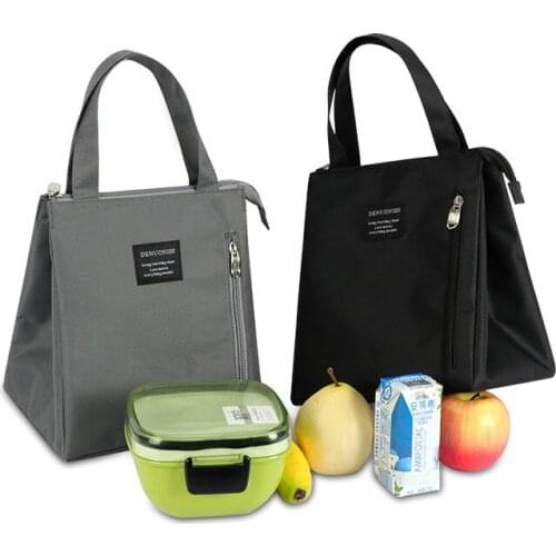 Portable Child Bento Bags Oxford Cloth Food Cooler Box Office Worker Lunch Thermal Pouch Picnic Fruit Snack Fresh-Keeping Packag