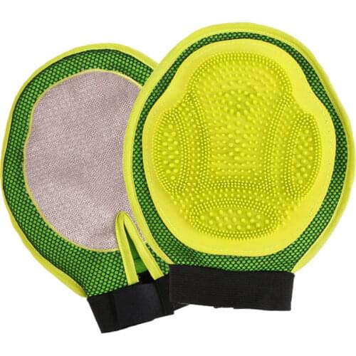 Dog Glove Pet Brush Cleaning Hair Glove Cat Comb Cleaning Animal Massage Hair Removal Grooming Glove For Cats Dog Accessories