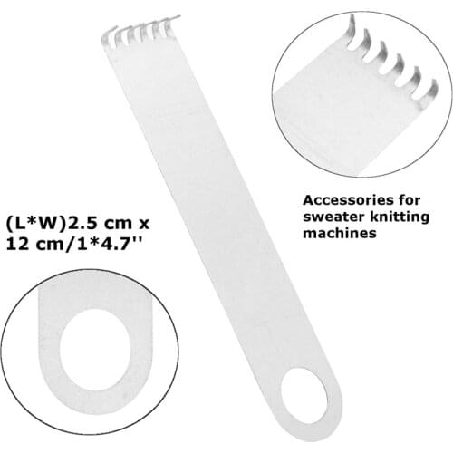 Durable 1PC Silver Sweater Iron Claw Type Weight Hanger for Knitting Machine 12x2.5cm Sewing Accessories Tools