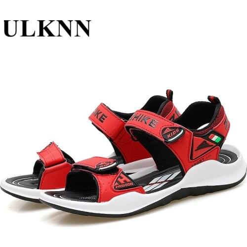 ULKNN Sandal Footwears For Boys New Kids Casual Fashion Sandals Summer Shoes Children Comfortable Round Toe Shoes Non-slip Flat