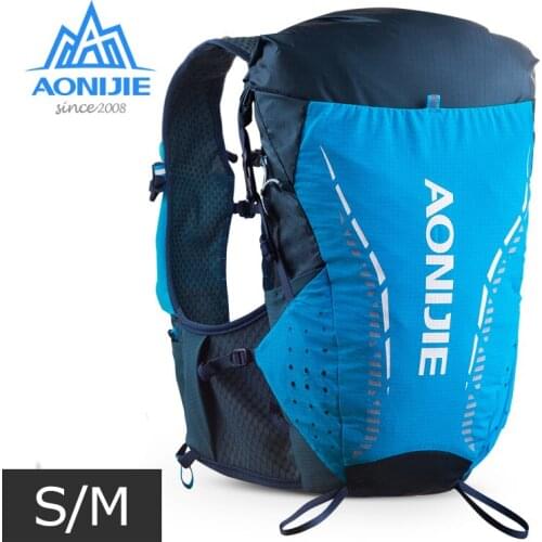 SM Size AONIJIE C9104 18L Ultra Vest Hydration Backpack Soft Water Bladder Flask Hiking Trail Running Marathon Race Packs 3Color