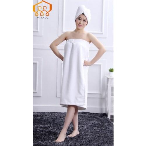 Super Absorbent Women Bath Towel Shower cap combination packages Wearable Microfiber Fabric Beach Towel Hot Sale