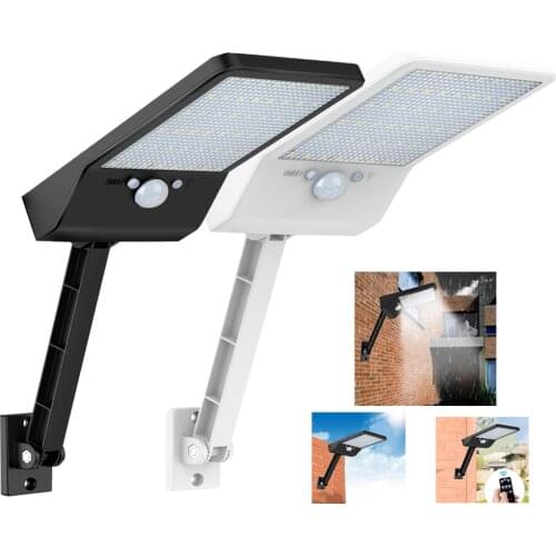 Remote control rotate bracket solar street light 48 LED 500 LM Solar Lamp Human Body Induction Wall Light 3 Modes Dimmable Outdo