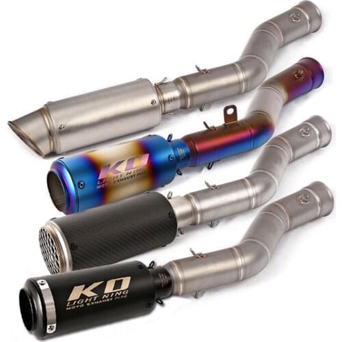 Exhaust Set for Yamaha R1 YZF-R1 2009-2014 Motorcycle Exhaust Pipe Middle Pipe Slip On 51mm Escape No Db Killer Stainless Steel