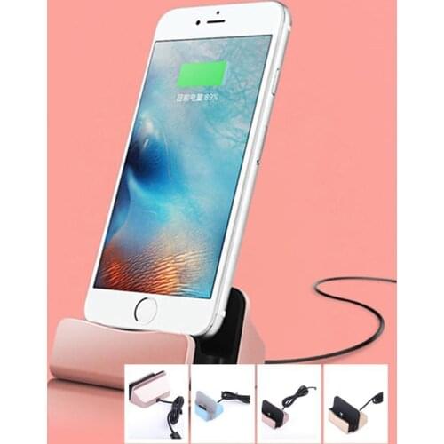 Charging Base Dock Station For iPhone X 8 7 6 USB Cable Sync Cradle Charger Base For Android Type C Samsung Stand Holder