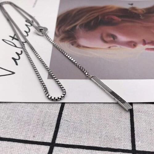 Womens Retro Fashion Concentric Lock Pendant S925 Sterling Silver Necklace Original Brand High Quality Jewelry Holiday Gift