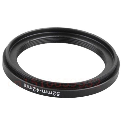 10pcs 52-42 mm Aluminum metal selling 52mm-42mm 52 to 42 Step down Ring Filter Adapter