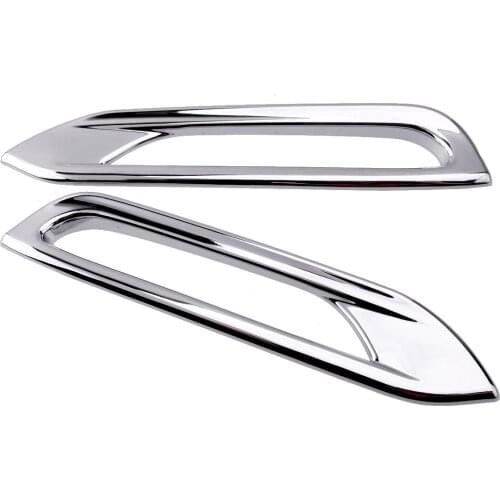 2pcs ABS Chrome Fog Light Lamp Cover Trim Frame ABS Fit for Nissan Qashqai J11 2018