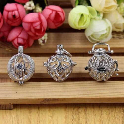 2016 fashion Jewelry Fitting silver plated Openable Magic Box Pendants for Necklace accessories