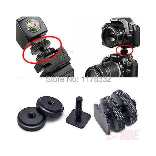 1/4" Screw Adapter Tripod Mount Screw Adapter for Camera Flash Holder Bracket Hot Shoe Mount foy YONGNUO GODOX