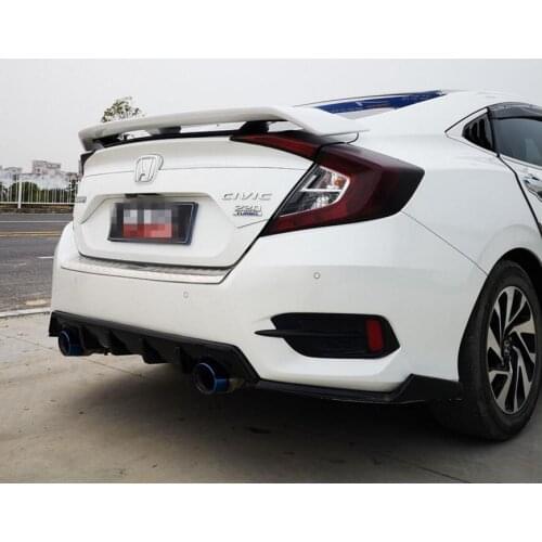 ABS Car Rear Wing Trunk Lip Spoilers Fits For Honda Civic 4 door sedan 2016 2017 2018
