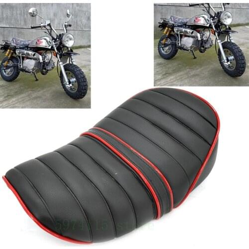 Black Motorcycle Cafe Racer Seat Custom Vintage Hump Saddle Flat pan Retro Seat For Honda