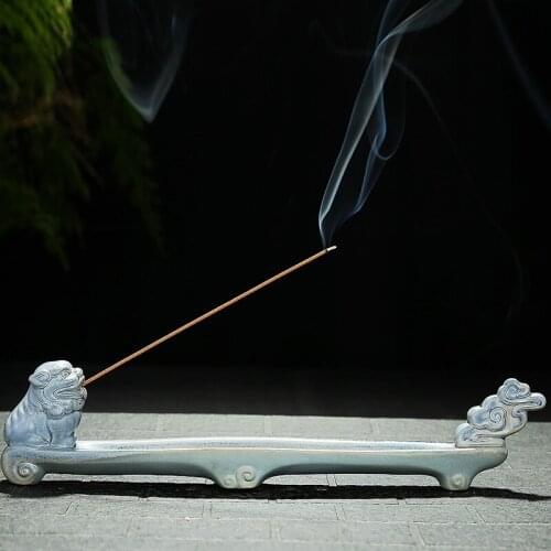 Ceramic Incense Burner Small Arabic Style Statue Incense Burner Mosquito Coil Holder Stick Older Incensario Home DecorationBK50X