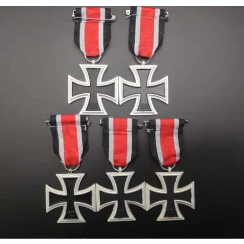 5pcs/lot Germany 1939 Iron Cross 2nd Class with Ribbon World War I Military Decoration Deutschland Eisernes Kreuz II. Klasse EK2