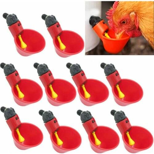 Chicken Farm Water Pipe Mounting Trigger Water Dispenser Drinker for Chicken Duck Pigeon Water Bucket Hose Drinker