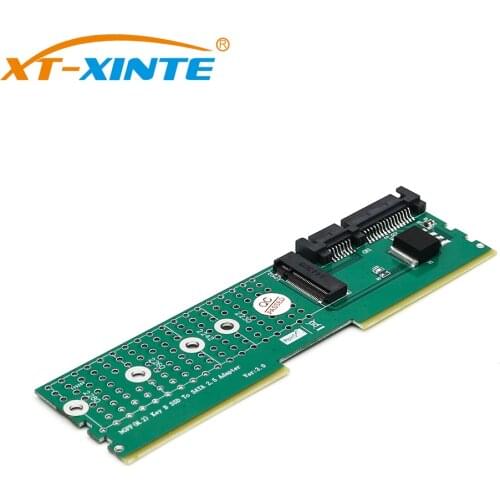 M.2 for NGFF B-Key SATA-Bus SSD to SATA3 Adapter DDR Memory Slot Installation Expansion Riser Card for 2230-2280 M2 SSD