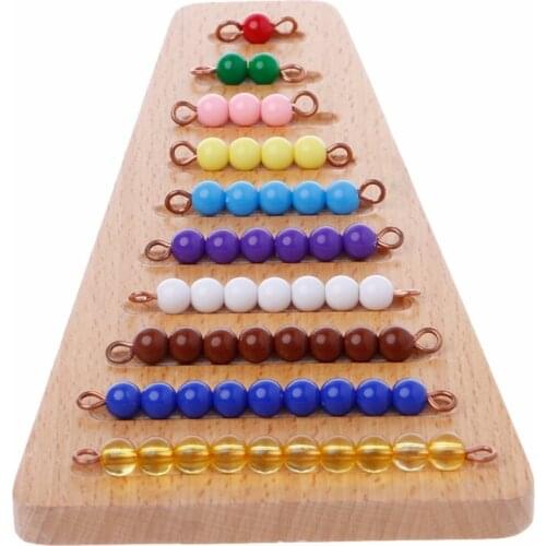 Montessori Math Material Bead Stair Math Toy Kids Early Preschool Learning Toys