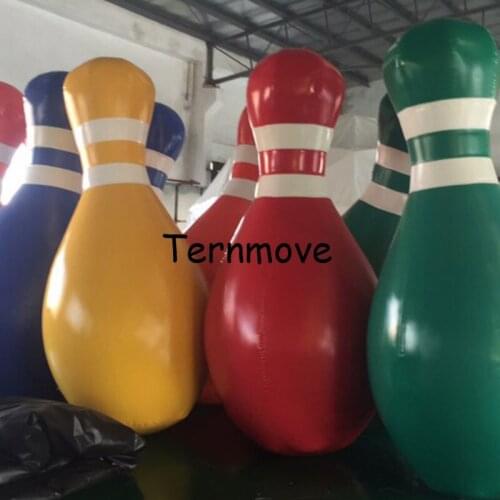 PVC air tight bowling game, 6 pieces human bowling ball Giant Bowling Ball Game Inflatable Bowling For Human Zorb Ball Game