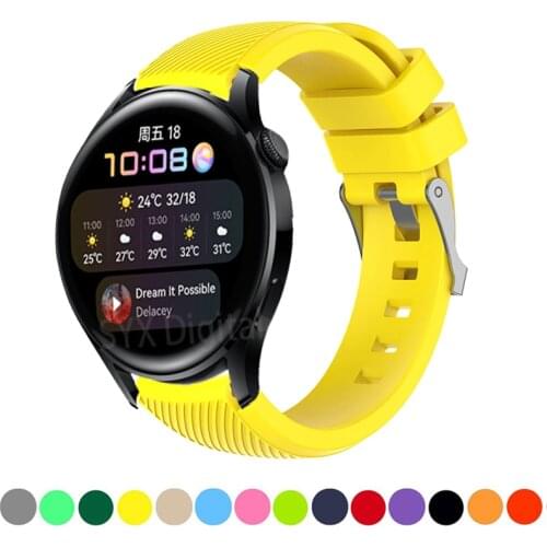 Silicone Watch Strap for Huawei GT 2 GT2 46mm SmartWatch band Replacement For Huawei watch 3 Pro WristBand 22mm Bracelet belt