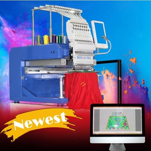 China 10 years service ! High quality home tajima happy type garment sequin brother 1 head cap t-shirt embroidery machine