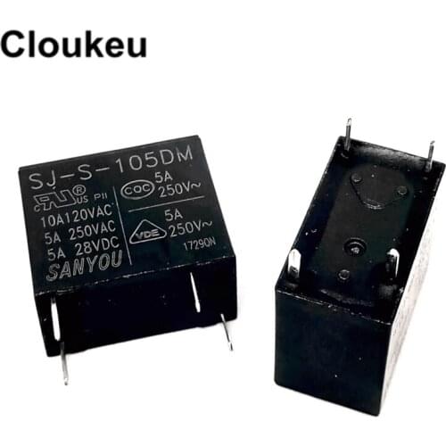 SJ-S-105DM 5VDC 5A Relay DIP4