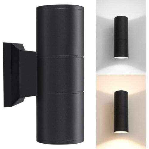 6W Up Down Dual-Head COB LED Wall Light Sconce Lamp Indoor / Outdoor Waterproof IP65 Double Wall Lamp Outdoor Wall Light