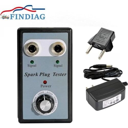 For 12V Gasoline VehiclesCar Spark Tester Ignition Plug Detector 2 Hole Car Spark Plug Tester Detector Ignition Analyzer