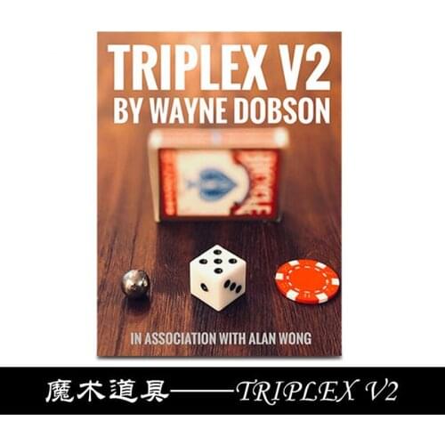 TRIPLEX V2 By Waybe Dobson and Alan Wong (Gimmicks + Teaching) Mind Magic Tricks For Professional Magicians Props Fun Illusions