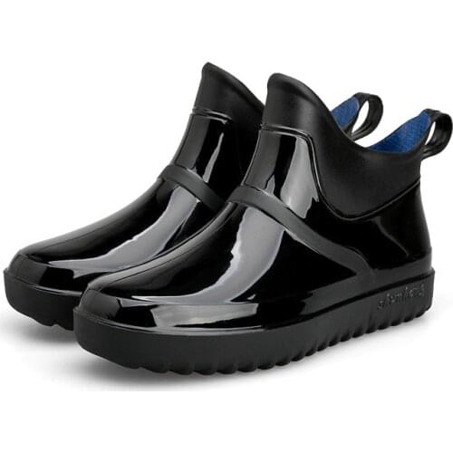 Pvc Water Shoes Women Rainboots for Rain Ankle Shoes Waterproof New Female Comflage Rubber Shoes Rainboots Ankle Boots for Women