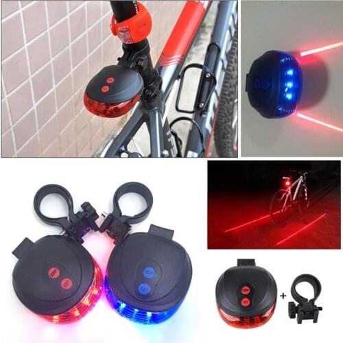 Waterproof Bicycle Cycling Lights Taillights LED Laser Safety Warning Bicycle Lights Bicycle Tail Bicycle Accessories Light