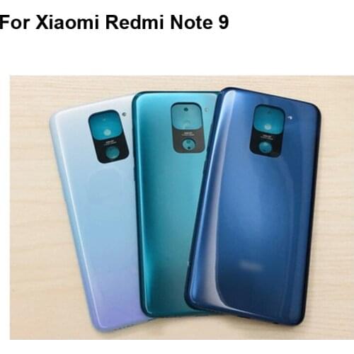 For Xiaomi Redmi Note 9 Back Battery Cover Door Housing case Rear Glass Replace parts For Xiao mi Redmi Note9