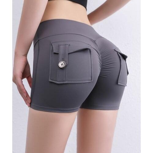 Women Seamless Yoga Sport Shorts Summer Gym Workout High Waist Leggings Push Up Female Running Trainning Fitness Tight Shorts