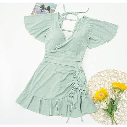 STAERK female new type show thin covering his conservative south Korean sexy high waist bubble hot spring bathing suit