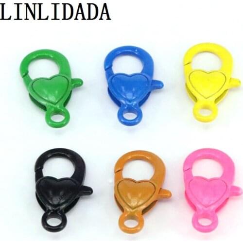 10Pcs, Colorful Metal Lobster Clasps Key Chain Key Ring Buckle Snap Hook For DIY Jewelry Making Findings