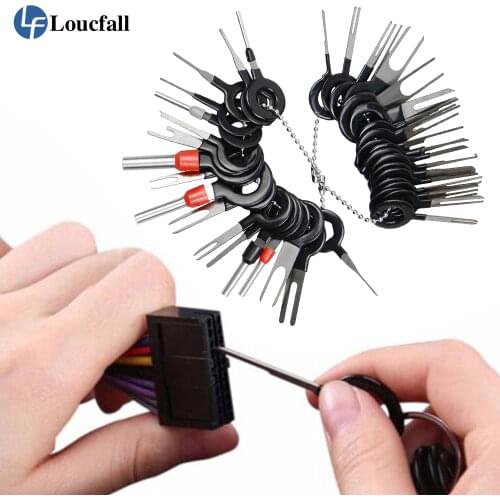 11/38/41pcs Car Terminal Removal Tool Wire Plug Connector Extractor Puller Release Pin Extractor Kit For Car Plug Repair Tool