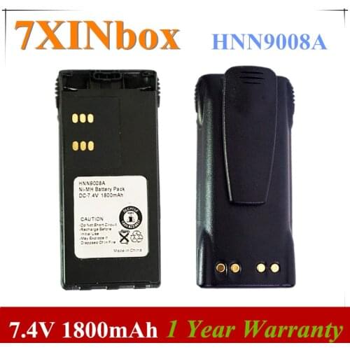 7XINbox 7.4V 1800mAh HNN9008A HNN9009A HNN9011R HNN9012 Battery For Motorola GP140 GP240 GP280 GP640 HT750 HT1250 MTX8250 MTX950