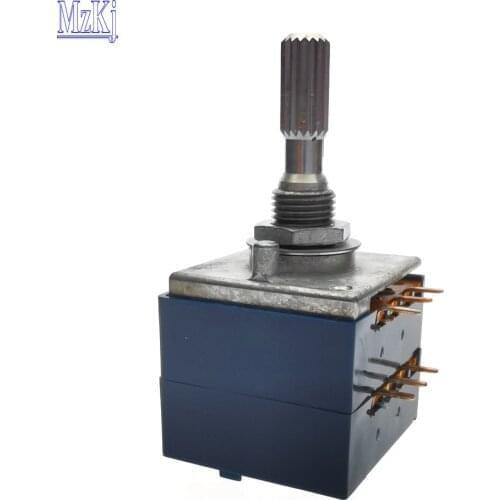 9PCS Japan ALPS RK271 Flower25MM A10K A20K A50K A100K Audio Amplifier Amp Volume Dual-unit Rotary Potentiometer